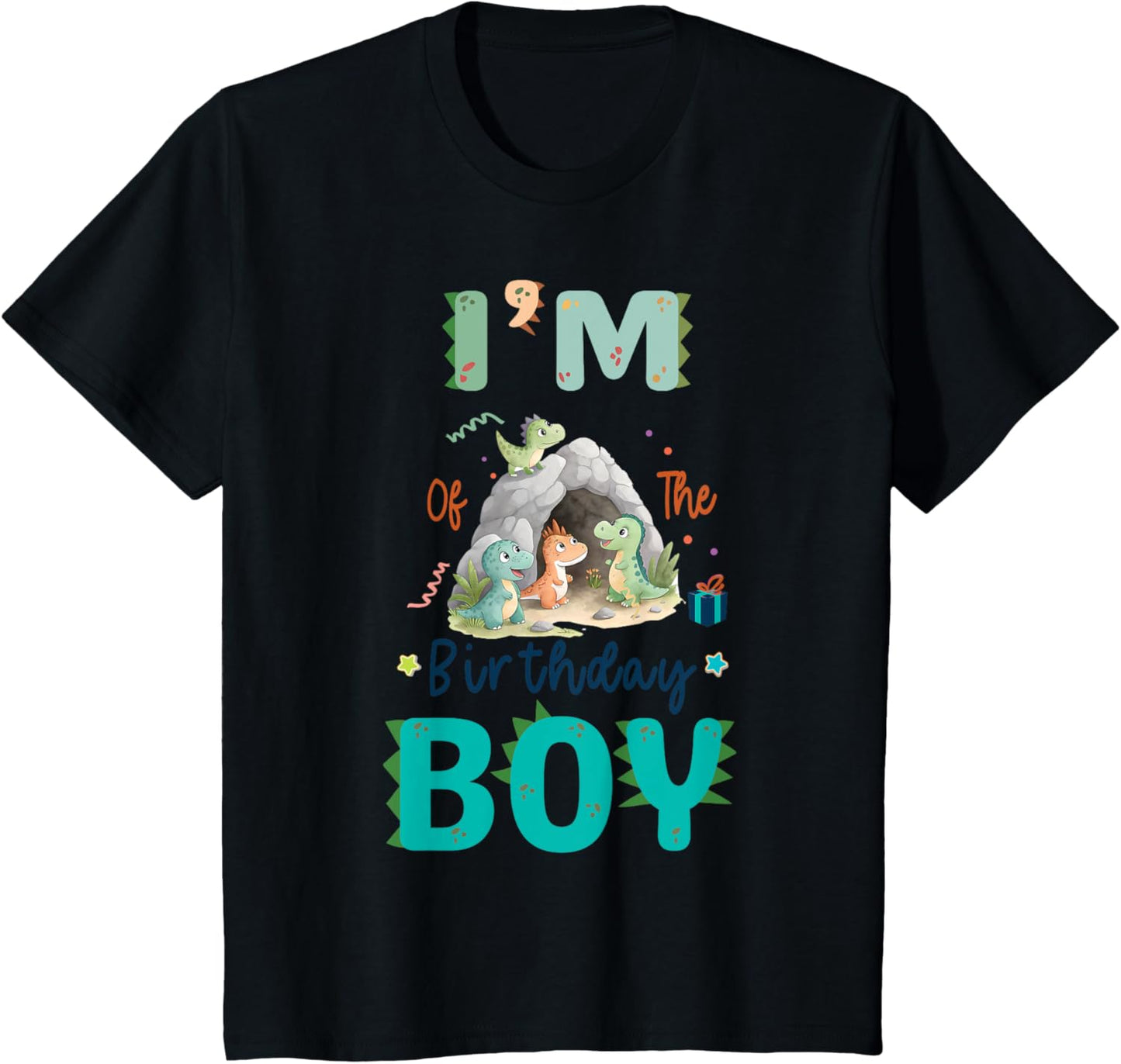 Kids I'm The Birthday Boy T Rex Dinosaur Family Party Boys T-Shirt