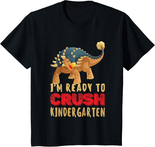 1st Day Of Kindergarten I'm Ready To Crush Bumpy Dinosaur T-Shirt