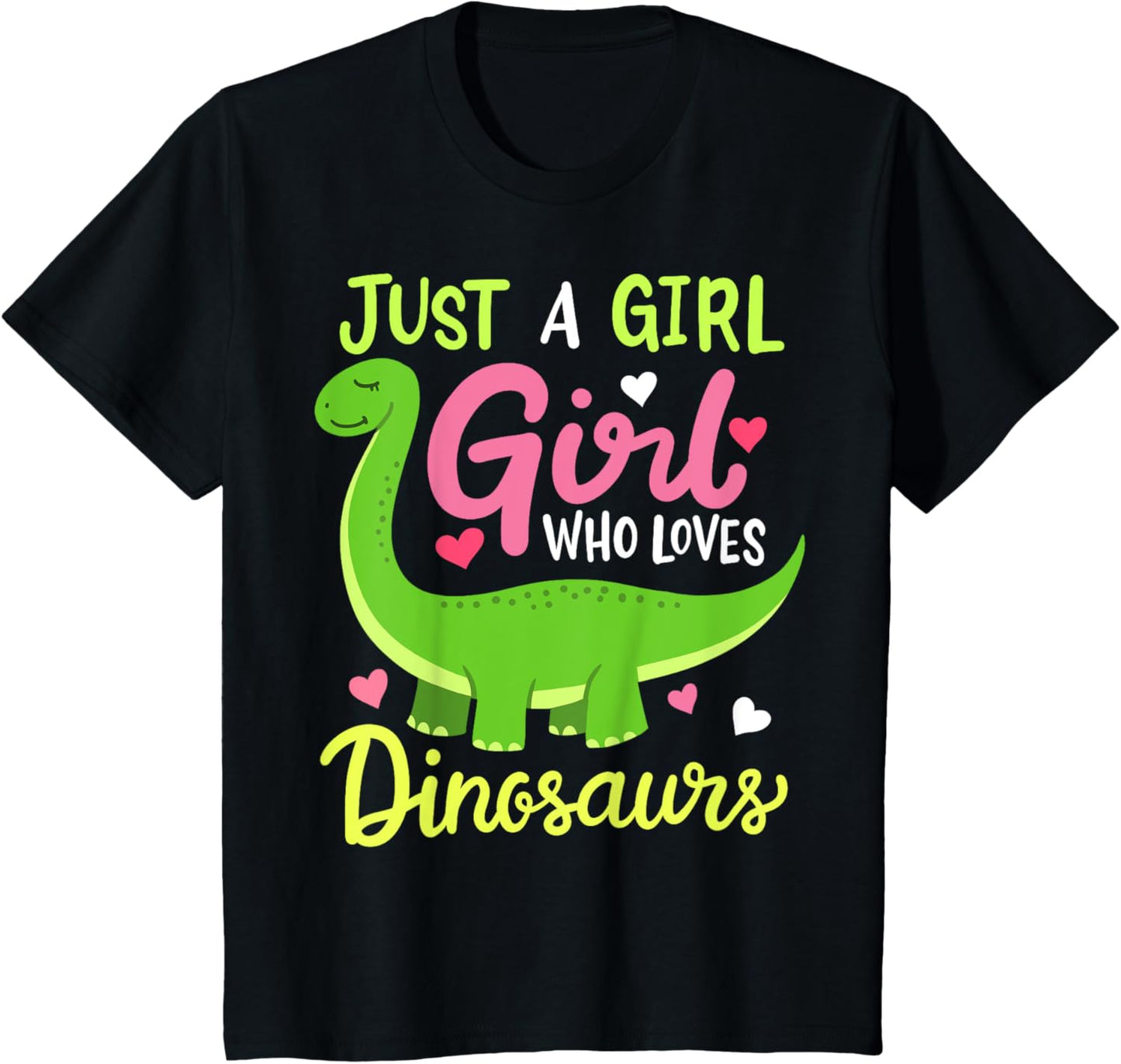Brachiosaurus Dinosaur Just a Girl Who Loves Dinosaurs T-Shirt
