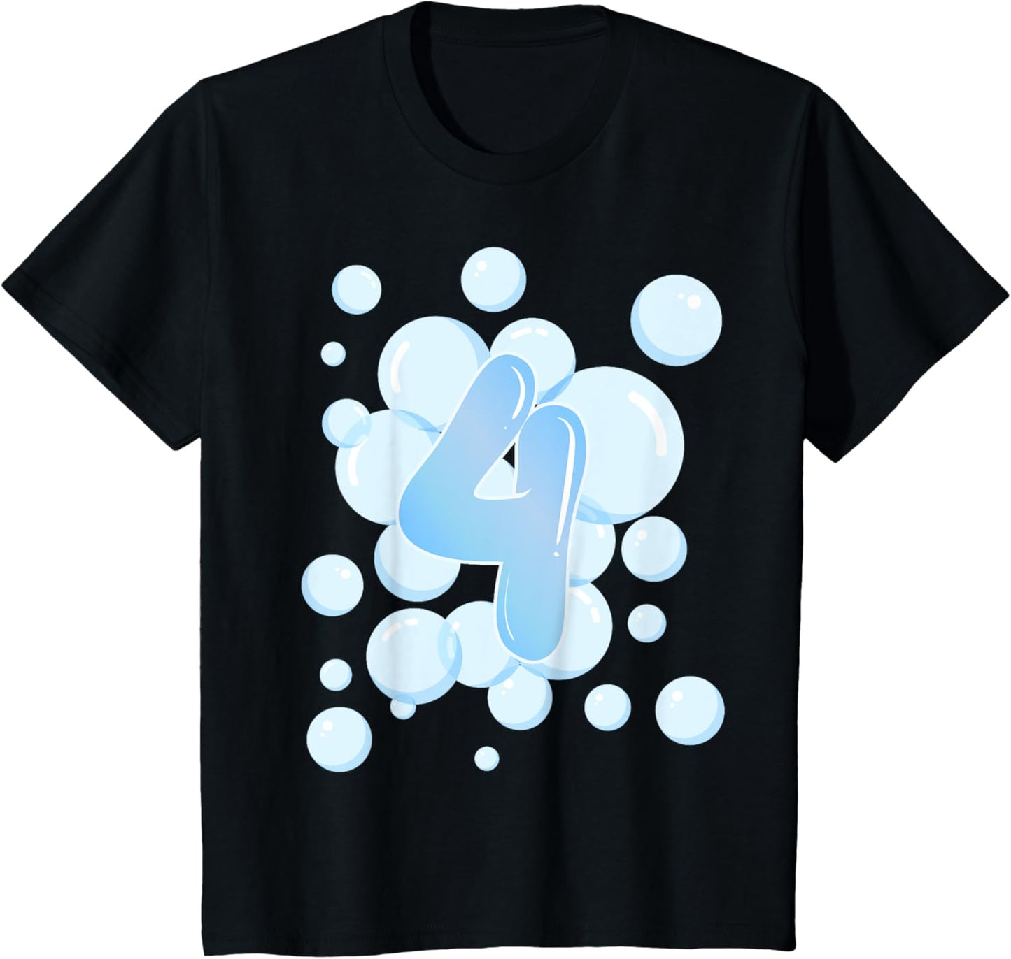 4th Birthday Bubble Themed Birthday Party T-Shirt