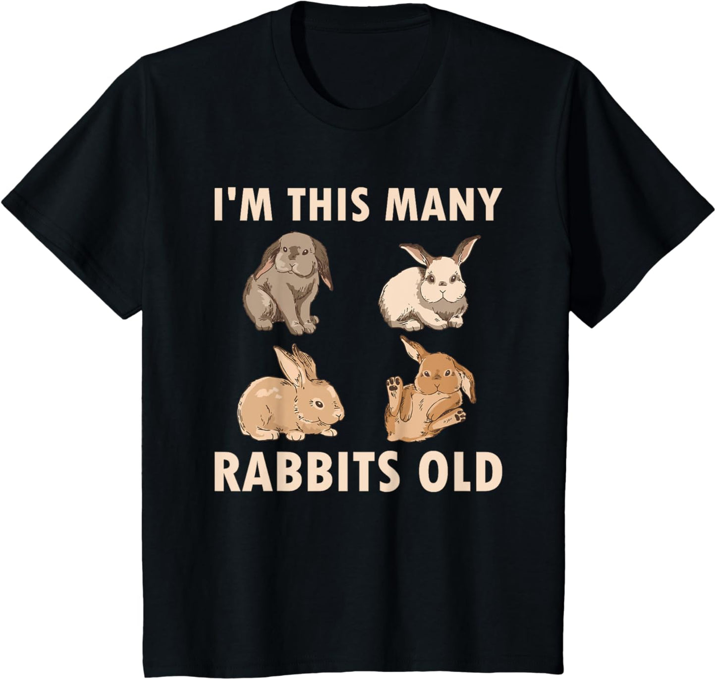 4 Year Old Bunny Rabbits Old 4th Birthday T-Shirt