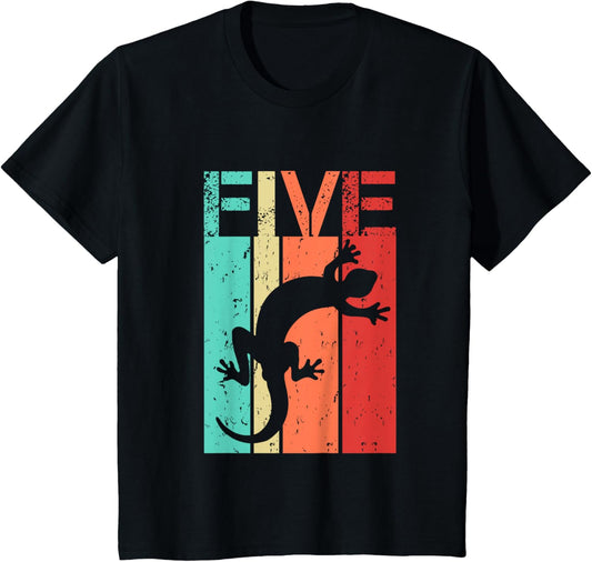 5 Year Old Lizard Reptile Birthday 5th Birthday Boy Girl T-Shirt