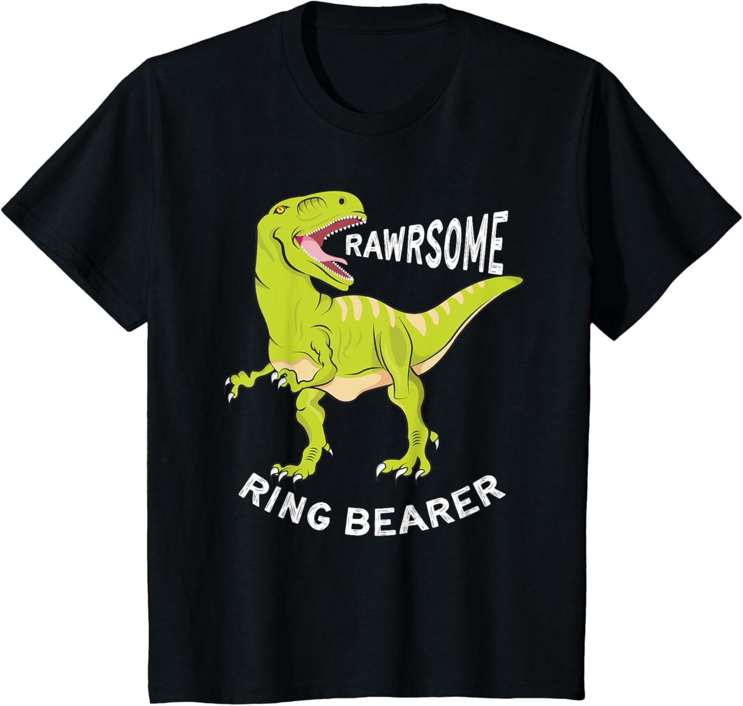 Awesome Dinosaur Ring Bearer Shirt T-Rex for Kids T-Shirt
