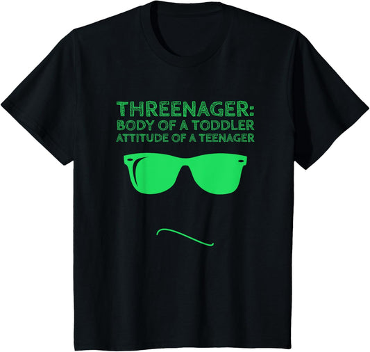 Kids Threenager 3rd Birthday Shirt T-Shirt