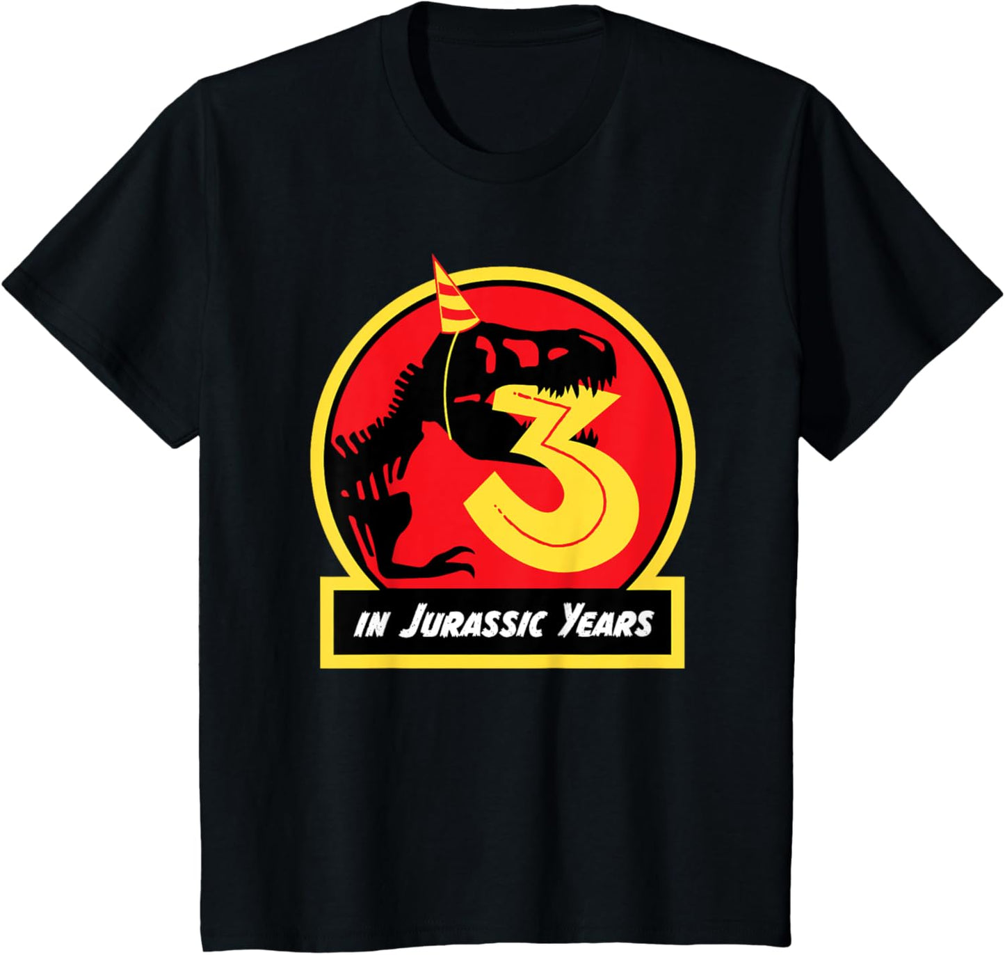 Birthday Dinosaur Shirt 3 Year Old Jurassic T-rex T-Shirt