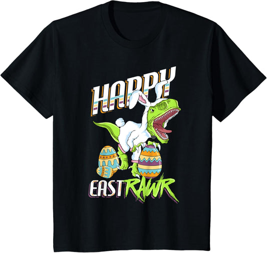 Happy Eastrawr Cute Trex Dinosaur Easter Bunny Egg Hunt Gift T-Shirt