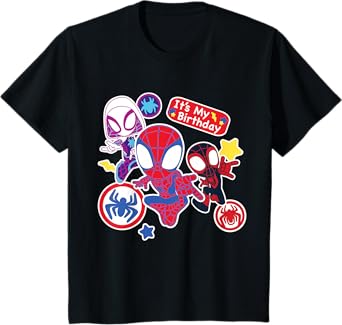 Marvel Spidey and His Amazing Friends It’s My Birthday T-Shirt