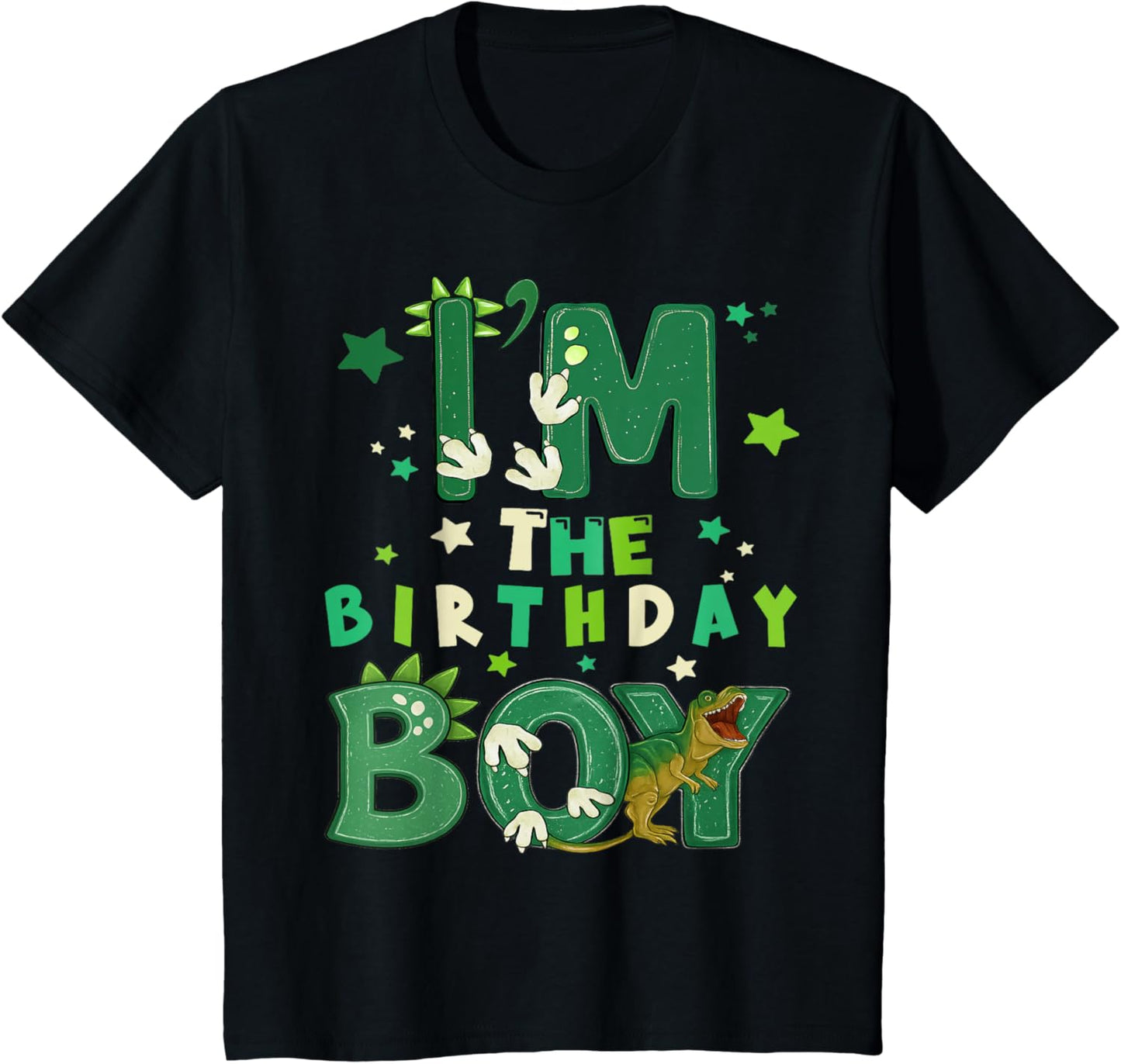 Kids I'm The Birthday Boy T Rex Dinosaur Family Party Boys T-Shirt