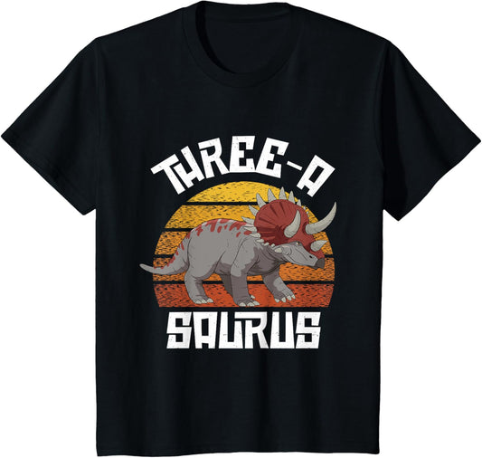 3 Year Old Triceratops Dinosaur Kids 3rd Birthday T-Shirt