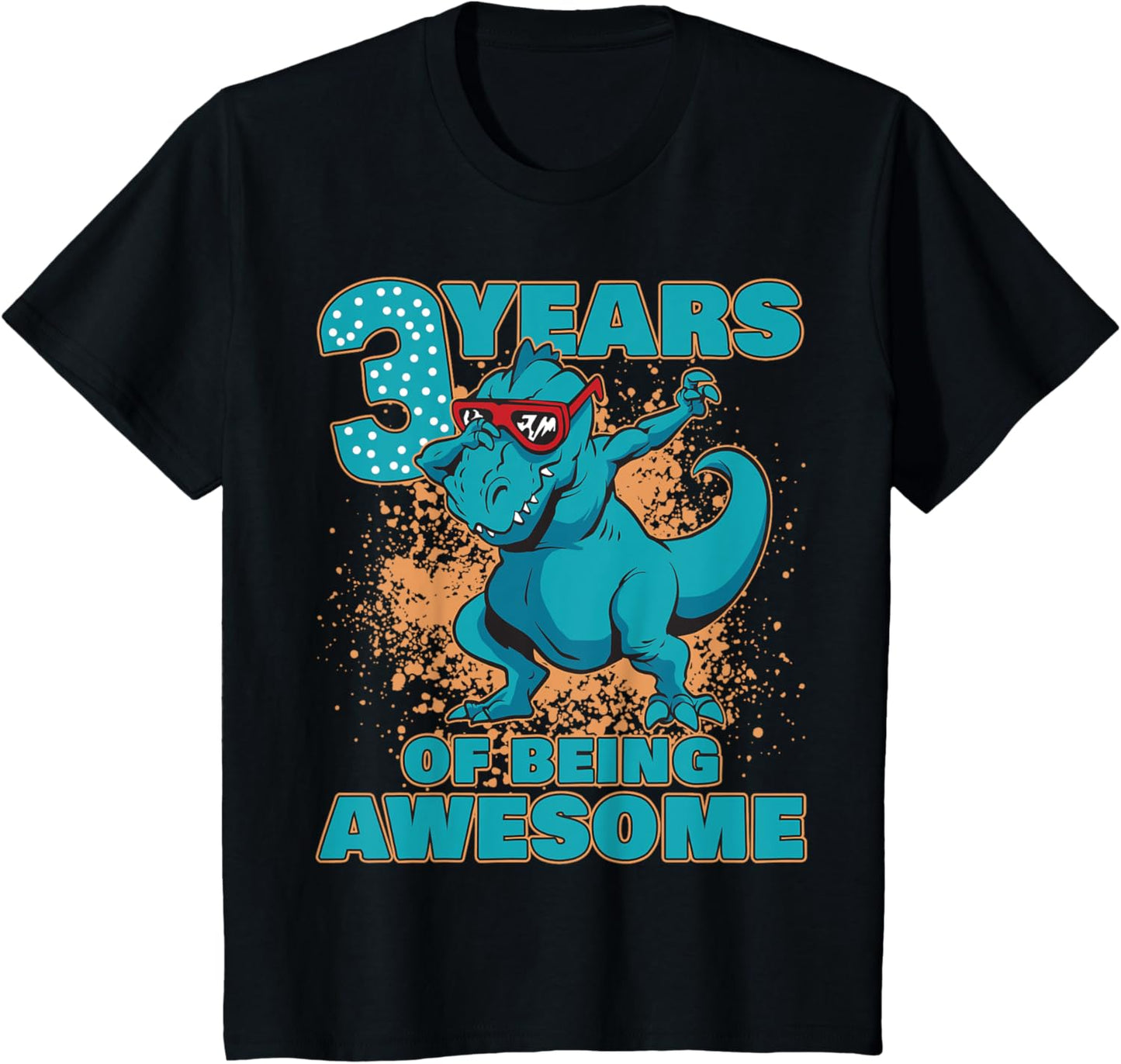 Kids Dinosaur Birthday Shirt 3 | Birthday Boy Shirt 3 Year Dino T-Shirt