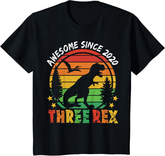 Three Rex Dinosaur T-Rex 3rd Birthday T-Shirt