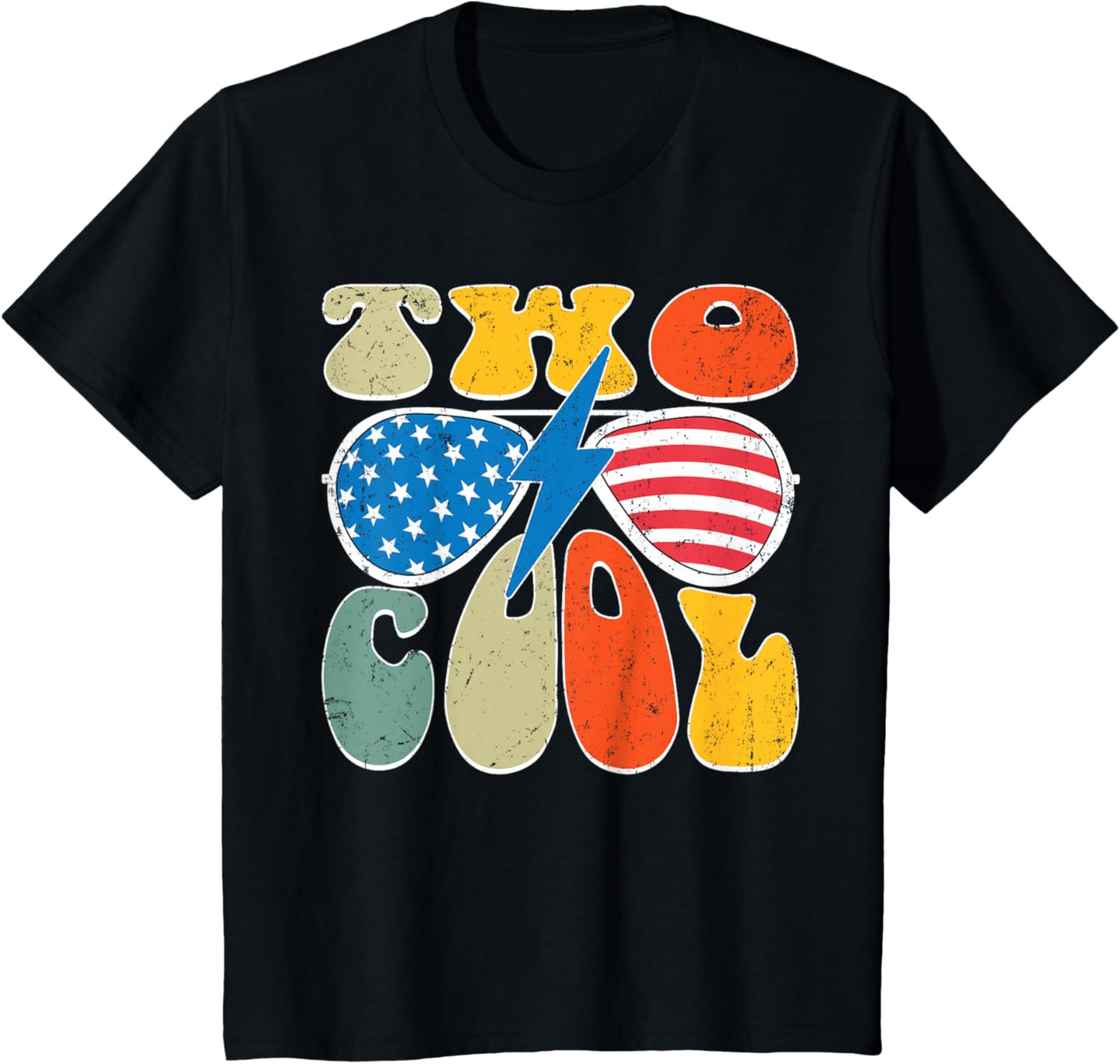 Kids Two Cool 2nd Birthday Gifts 2 Year Old Boy Second Bday Party T-Shirt
