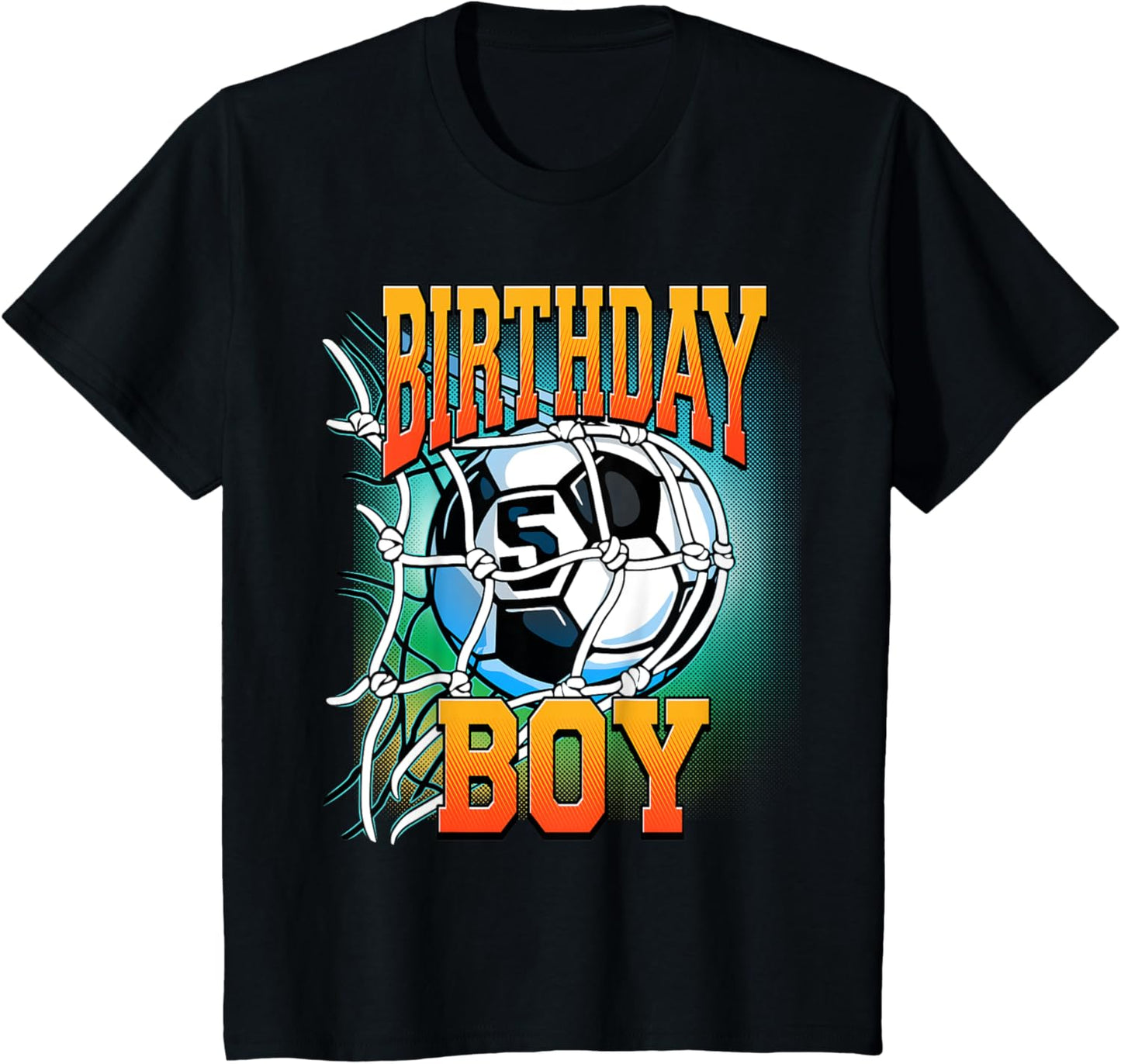 Kids 5th Birthday | Soccer Shirt For Boy | 5 Years Old T-Shirt