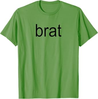 Brat Funny Green Summer Girl T-Shirt