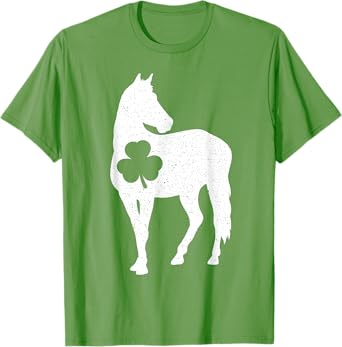 St Patrick's Day Shamrock Horse Irish Green Saint Paddy's T-Shirt