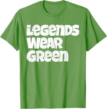 Legends Wear Green Spirit Wear Team Game Color War Funny T-Shirt