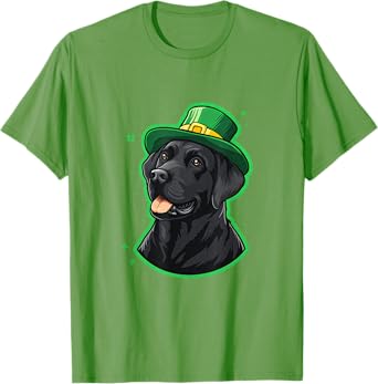 Black Lab Leprechaun - Cute St. Patrick's Day T-Shirt