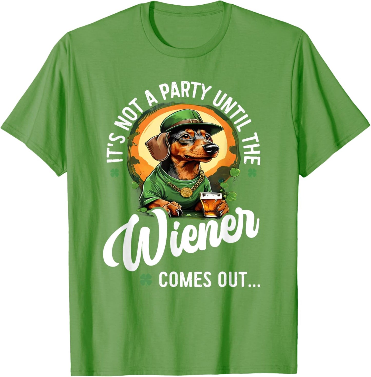 Dachshund Irish Beer Wiener Dog St. Patrick's Day T-Shirt