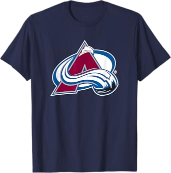 Colorado Avalanche Icon T-Shirt - NHL Officially Licensed, Unisex-Adults, Blue, Small, Short Sleeve, Classic Fit