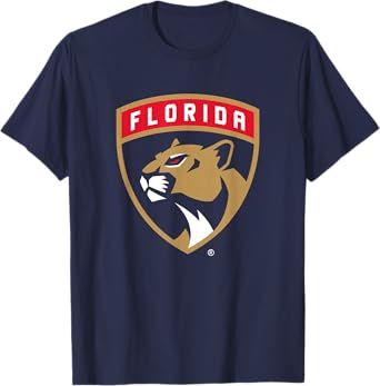Florida Panthers Icon Navy Blue Officially Licensed T-Shirt