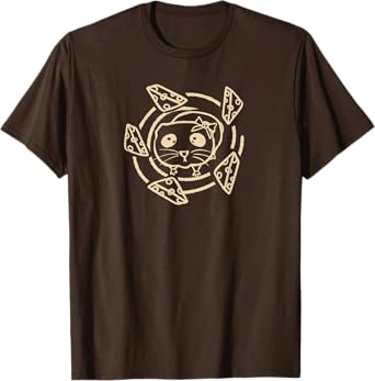 Y2K 90s Charming Hamster Girl is Dreaming of a Cheese Dinner T-Shirt