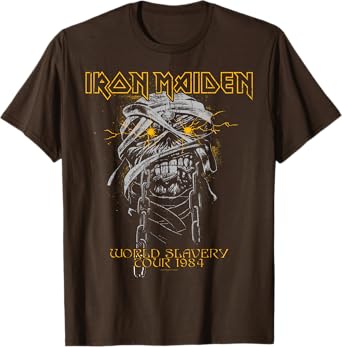 Iron Maiden - Powerslave Head Mummy Brown T-Shirt