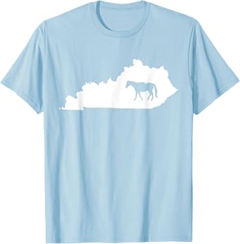 Kentucky Horse Map T-Shirt - Gift for Women Men and Kids T-Shirt