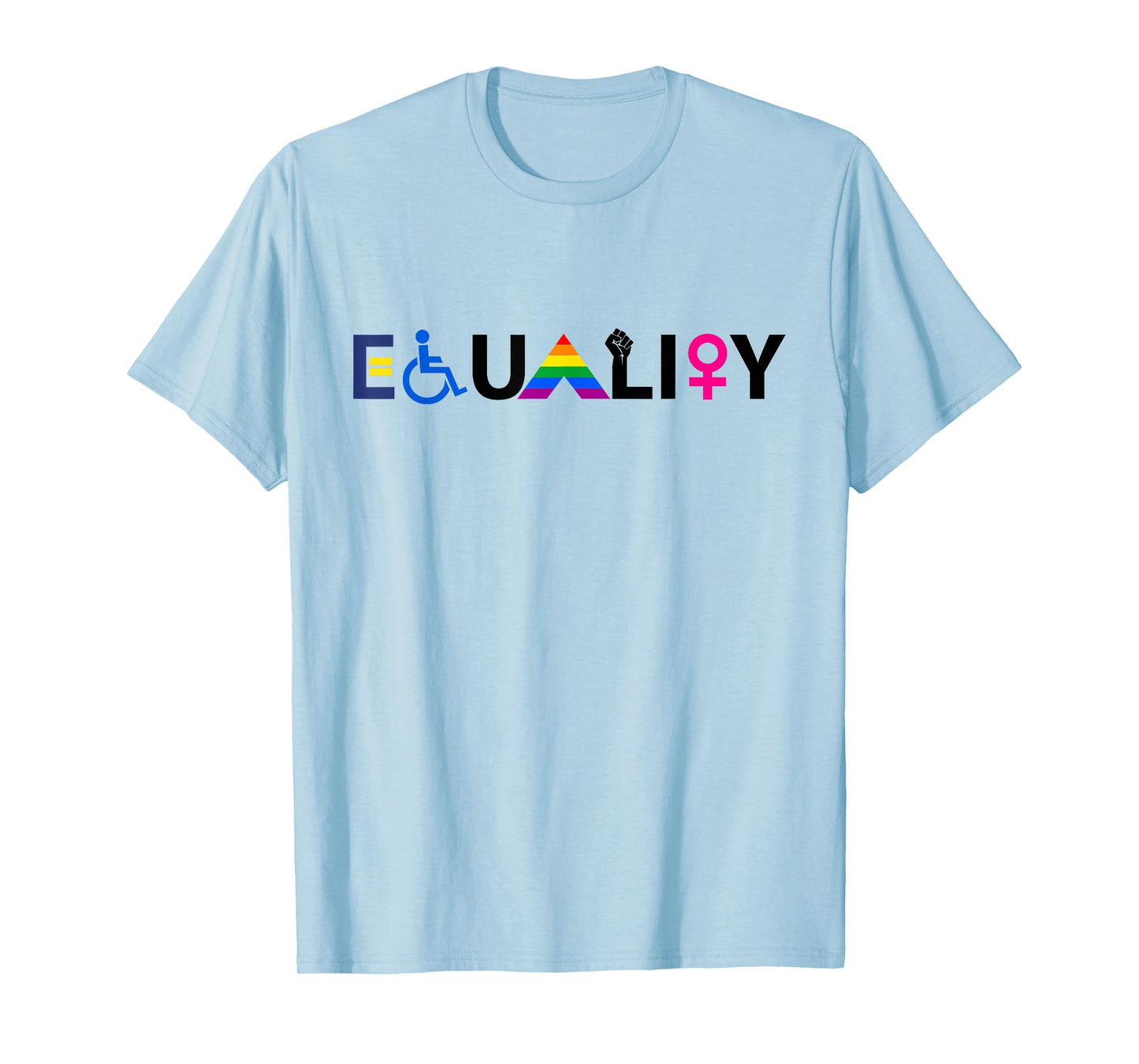"EQUALITY" Equal Rights LGBTQ Ally Unity Pride Feminist T-Shirt