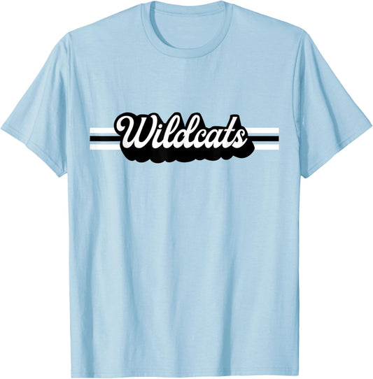 Retro Wildcats Mascot, Unisex School Spirit, Wildcat Sports T-Shirt