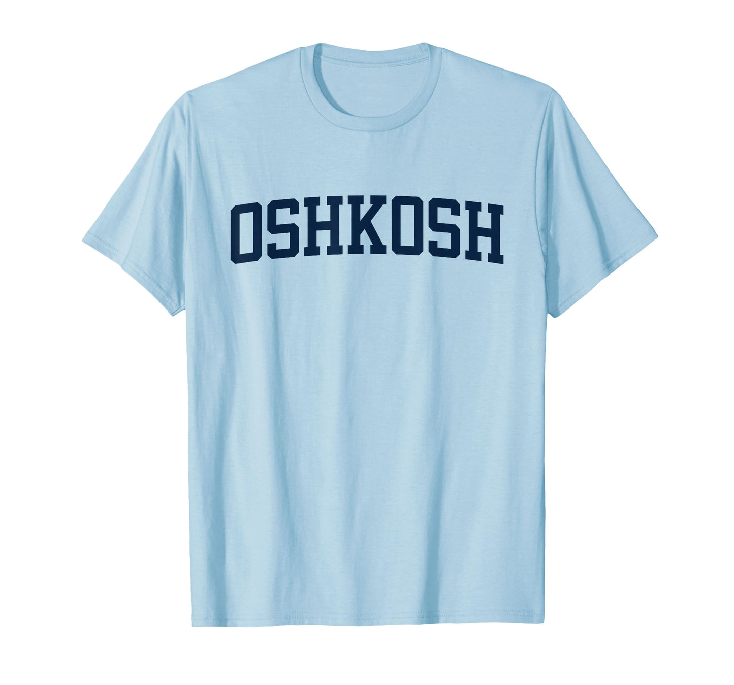 Oshkosh Wisconsin Collegiate Style Varsity Block Letter T-Shirt