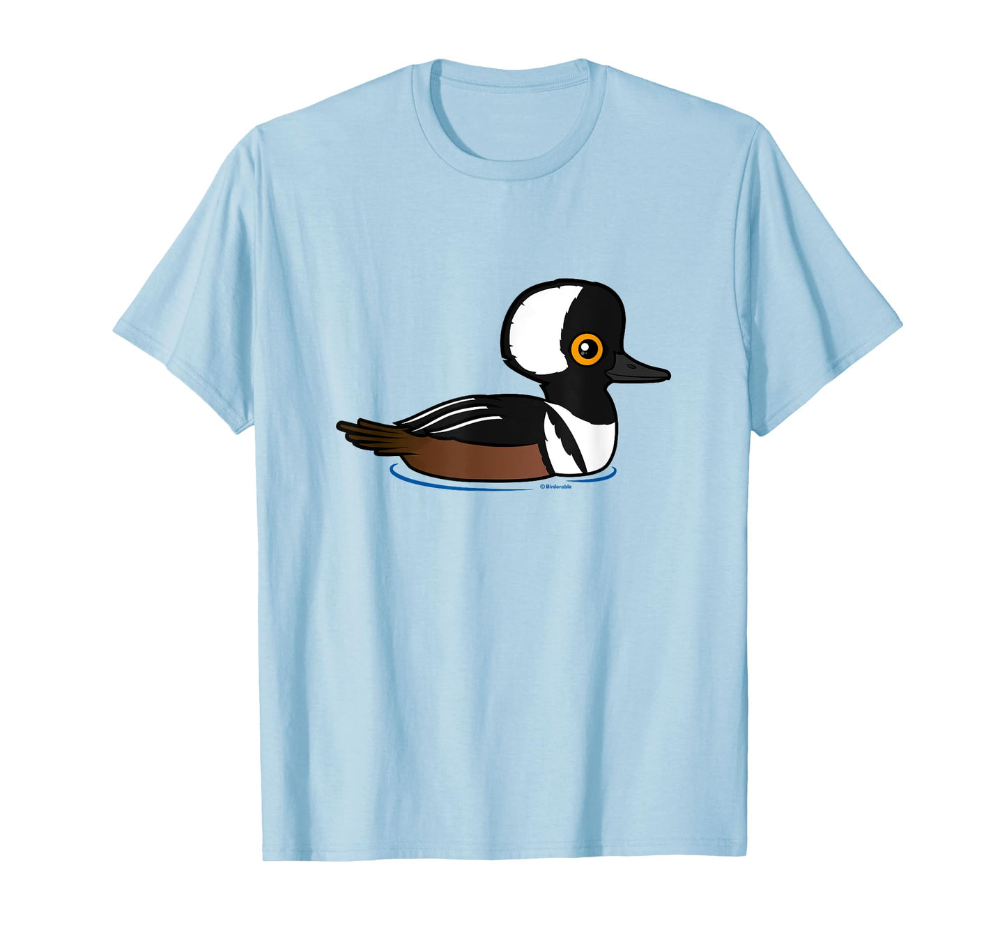 Cute Cartoon Hooded Merganser Fun Birdorable Waterfowl Duck T-Shirt