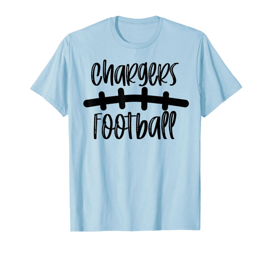 Chargers Football School Spirit Team Mascot Game Night T-Shirt