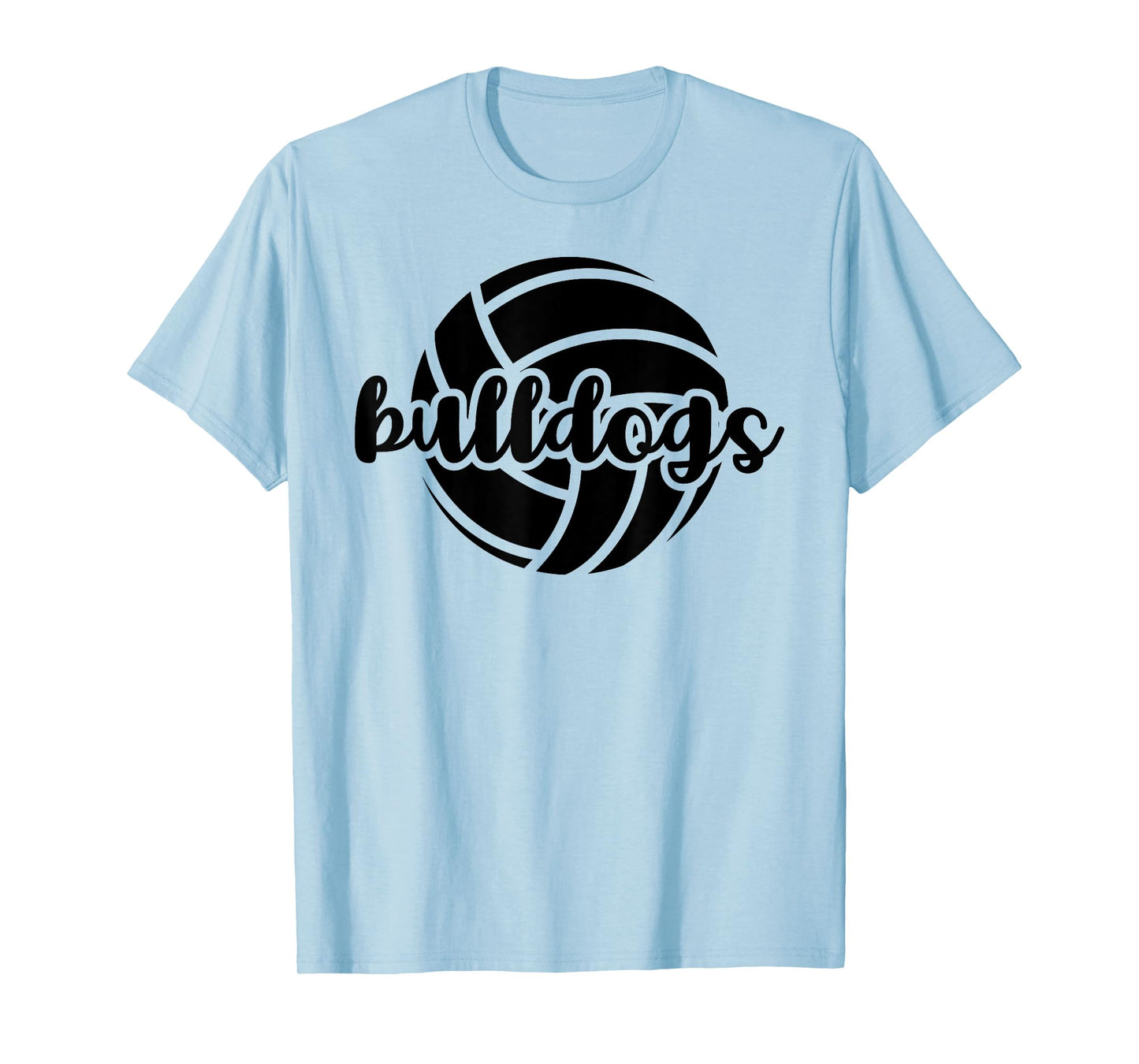 Bulldogs Volleyball Team Mascot School Spirit Game Night T-Shirt