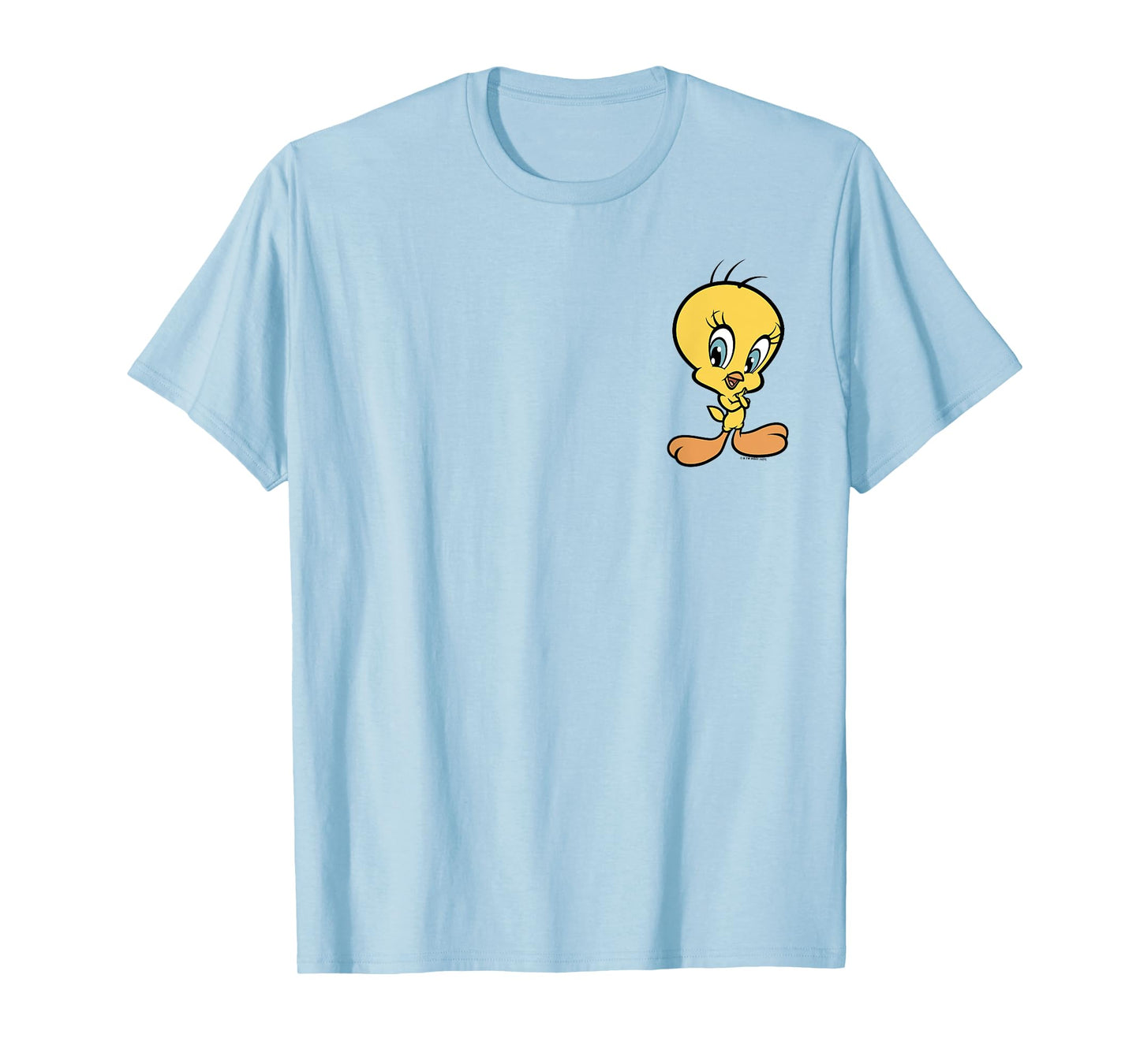 Looney Tunes Tweety Bird Simple Standing Pocket T-Shirt