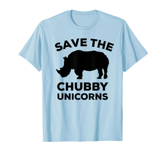 Save The Chubby Unicorns Funny Rhino Vintage T-Shirt