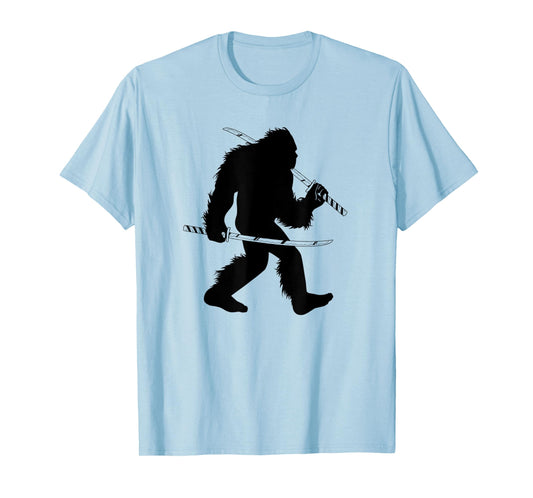 Bigfoot Samurai With Katana Japanese Sasquatch T-Shirt