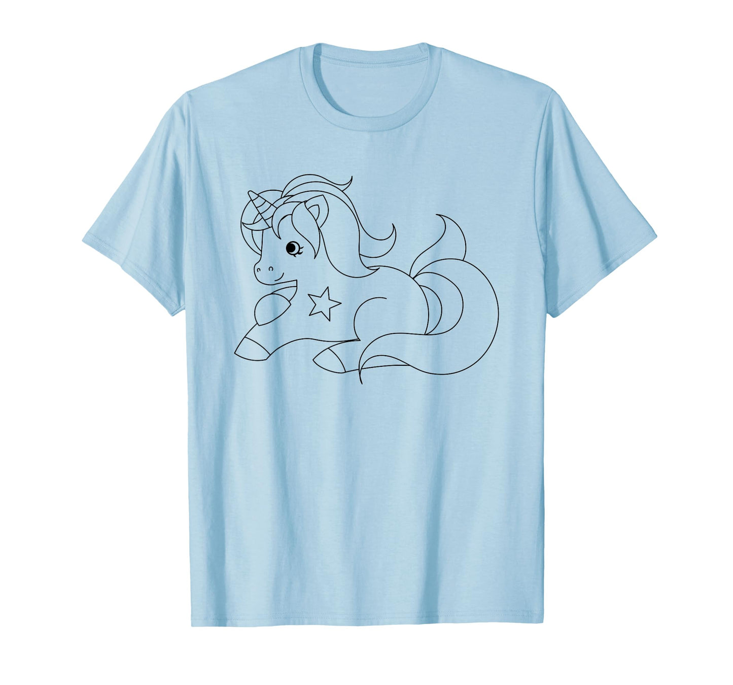 Paint and color your own unicorn party T-shirt