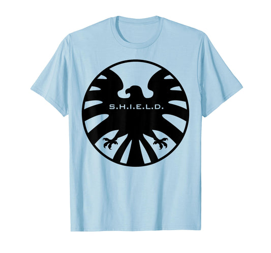 Marvel Agents of S.H.I.E.L.D. Black Out Eagle Badge T-Shirt