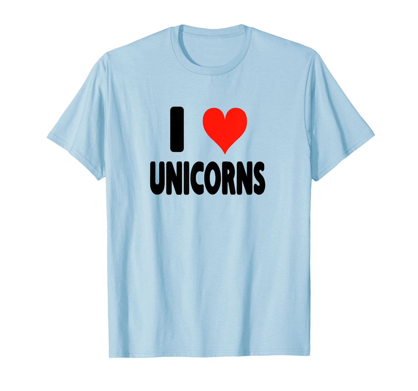 I Love Unicorns - Heart T-Shirt