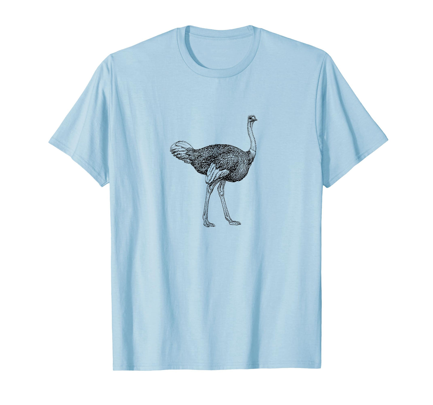 Vintage Ostrich Graphic T-Shirt Funny Ostrich Hipster Tee