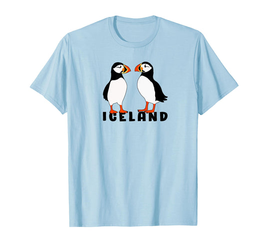 Two Cute puffins from Iceland T-Shirt
