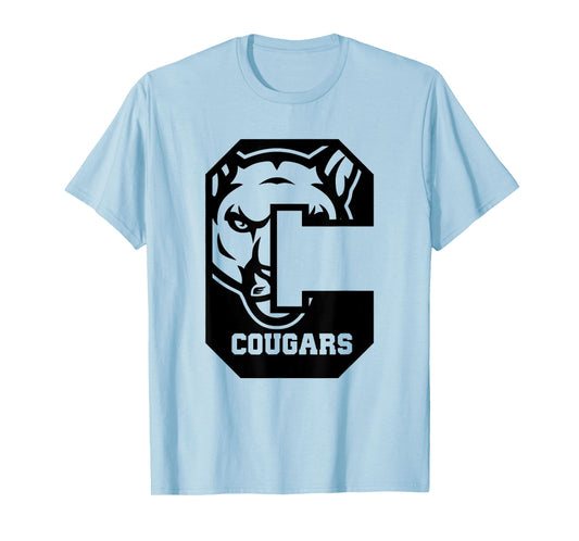 Cougars Football School Sports Fan Team Spirit T-Shirt
