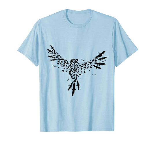 Eagle Flying Blackbirds Formation T-Shirt T-Shirt