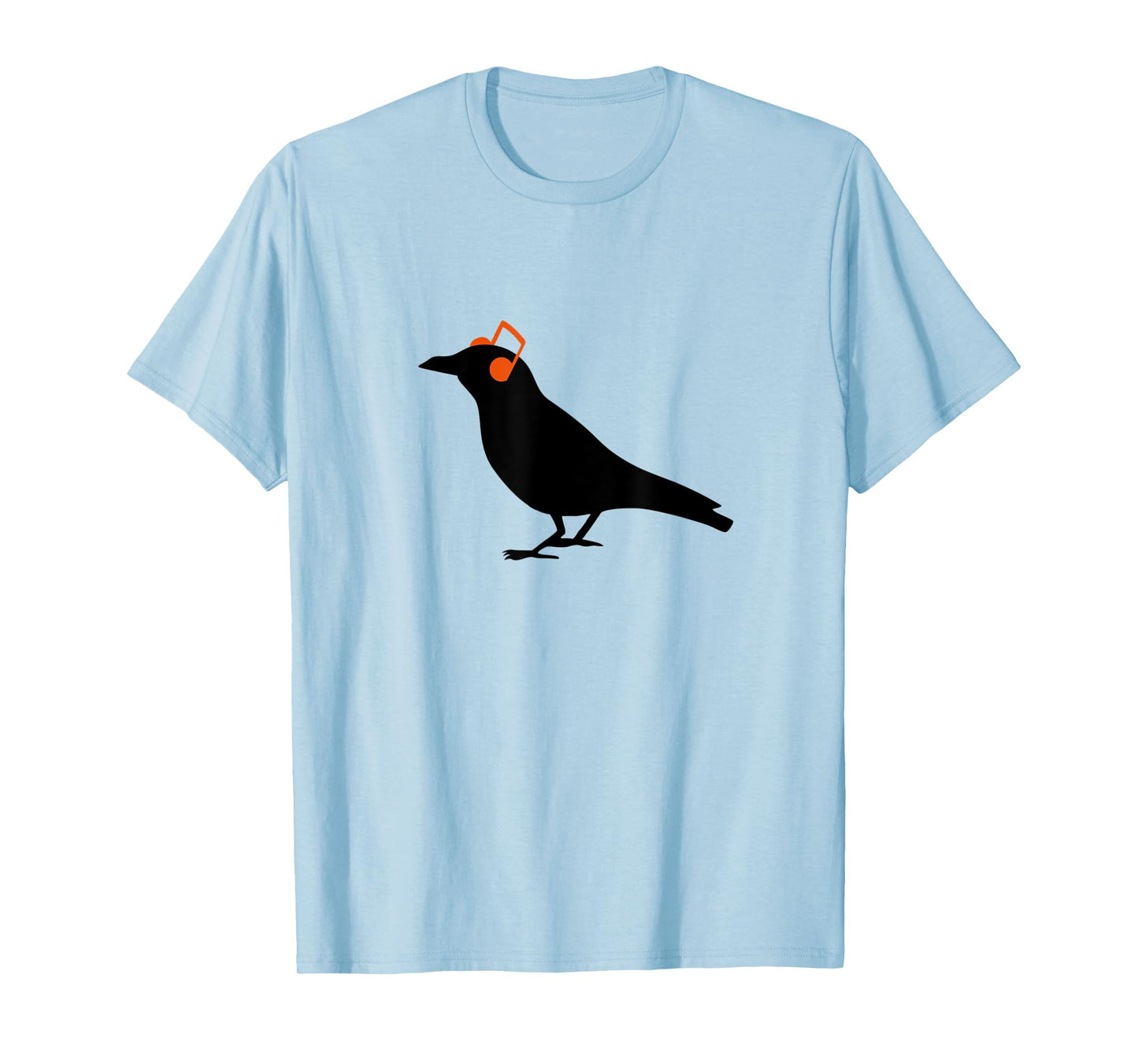 Headphones Headphones notes Raven Bird Hipster T-Shirt