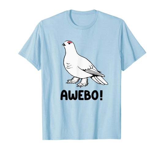 Awebo Meme Willow Ptarmigan Awebo Bird Funny Arctic Chicken T-Shirt