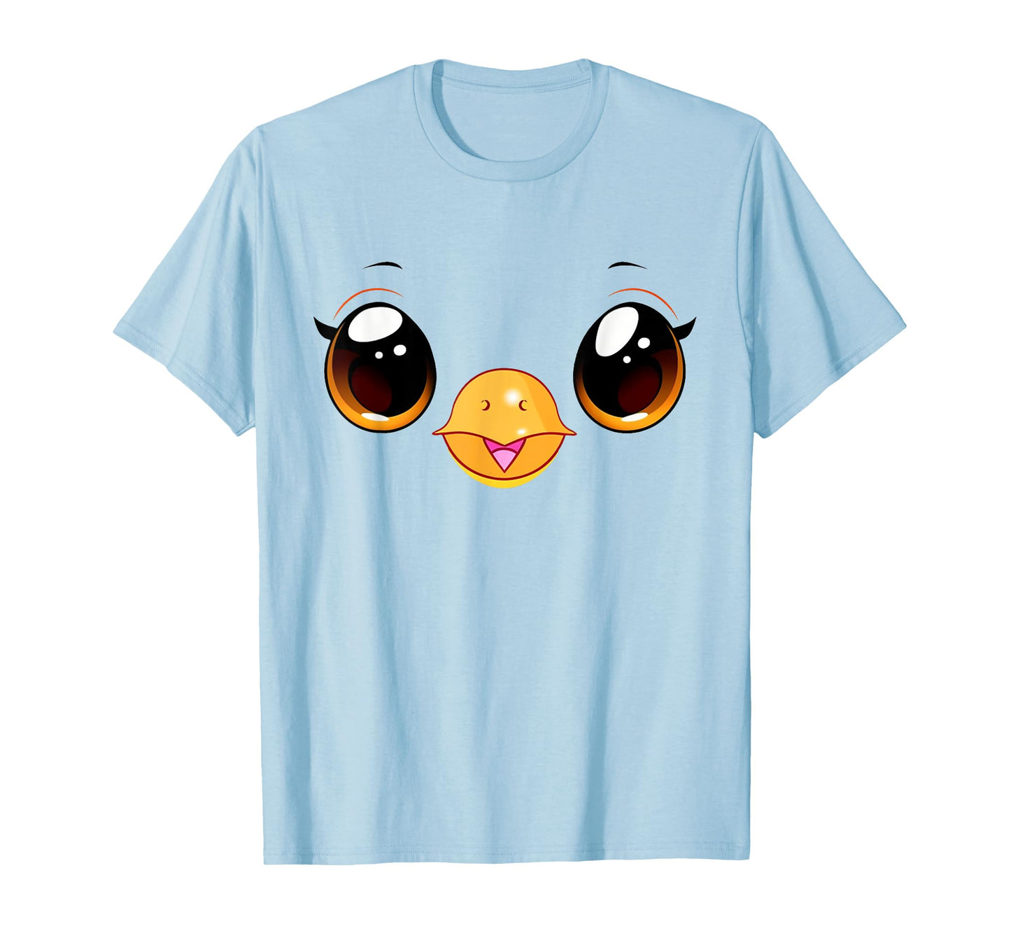 Cute Chicken Face Yellow Chick Costume T-Shirt