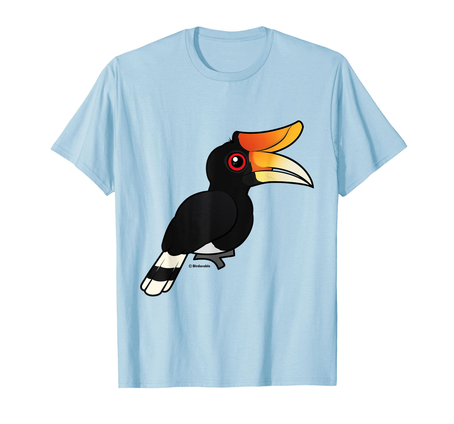 Rhinoceros Hornbill Cute Cartoon Birdorable Bird T-Shirt