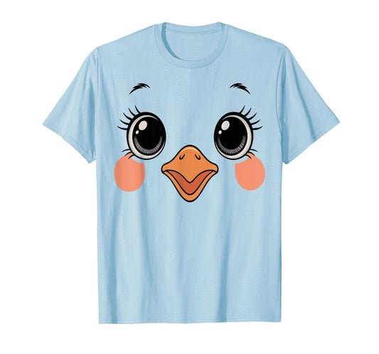 Cute Chick Face Yellow Animal Costume Tee T-Shirt