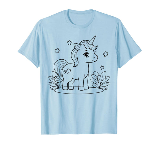 Unicorn to paint and color T-Shirt