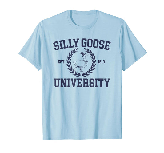 Silly Goose University Funny Silly Goose Meme Bird Lover T-Shirt
